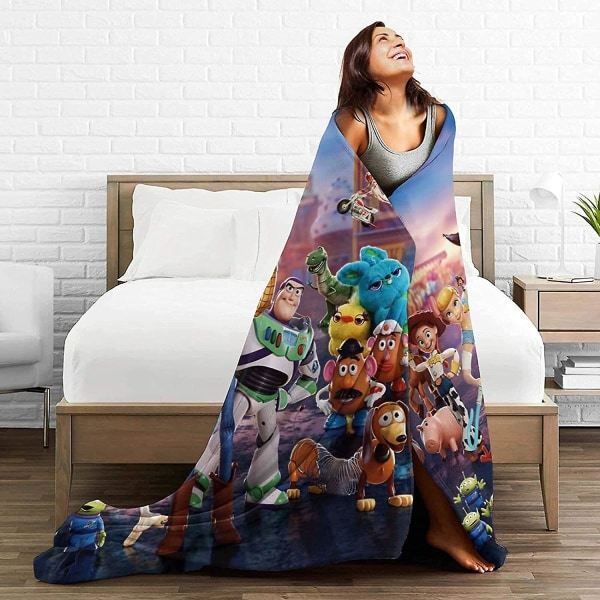 Toy Story Heittopeitto, superpehmeä kevyt flanelli fleece-peitto naisille, miehille ja lapsille - 16 - 50x40in 125x100cm