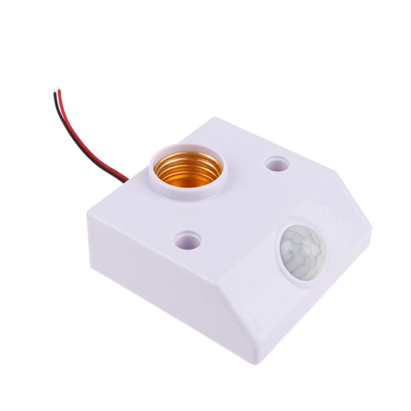 Lampholdere muttersockel med PIR bevægelsessensor omkopplare glödlampssocka White