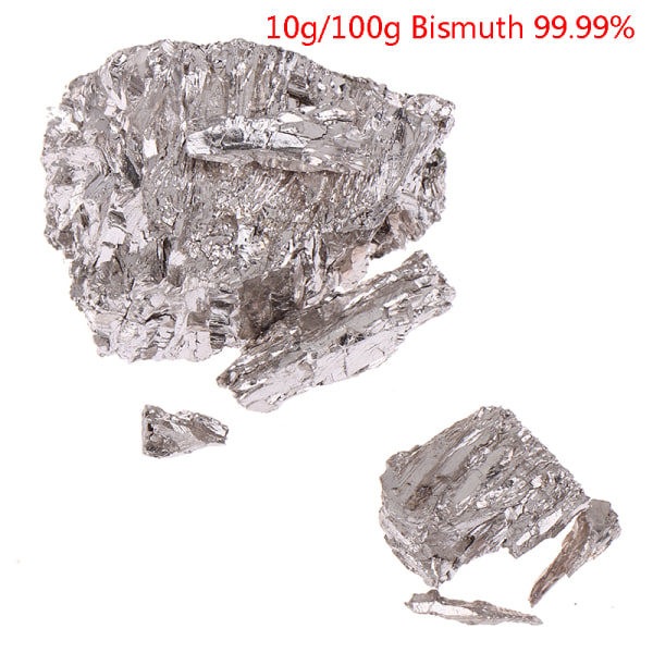 10g 100g vismut metall vismutgöt Hög ren metall för tillverkning 100g