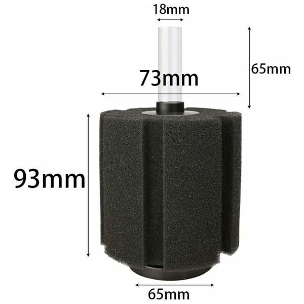 2 stk. filtermaskebeskyttelse, svampefilter akvarieluftfilter, biokemisk svampefilter til akvarium, akvarium