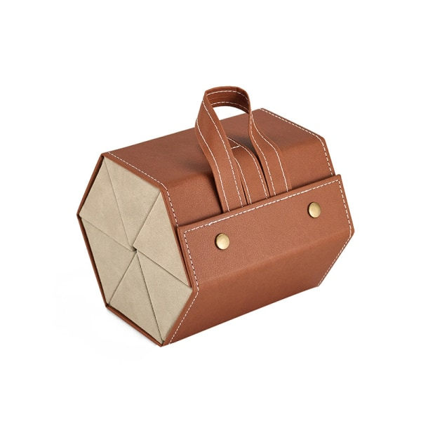 Glasögonförvaringsbox Rese Solglasögon Case för glasögonförvaring, bärbart case för kvinnor män brown