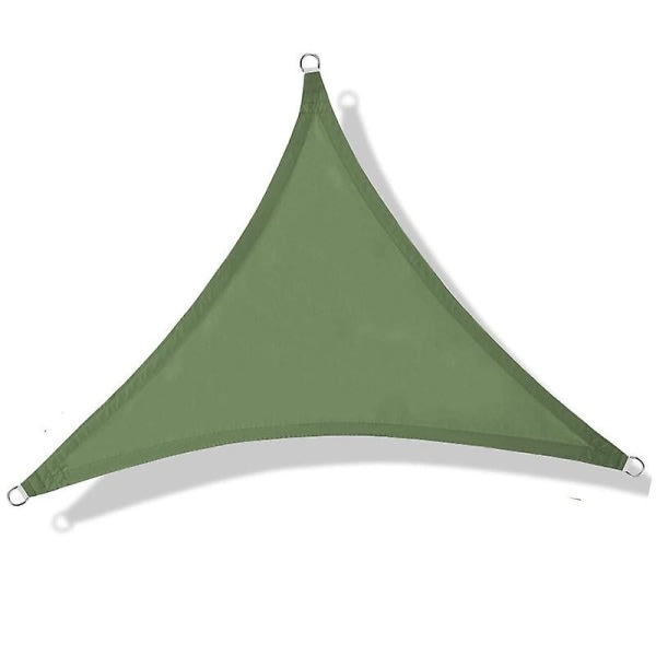 1 stycke (militär grön tre sidor, ca 3*3*3 meter) Skuggsegel, kapell Vattentätt UV-skydd för trädgårdsterrass Uteplats Pis