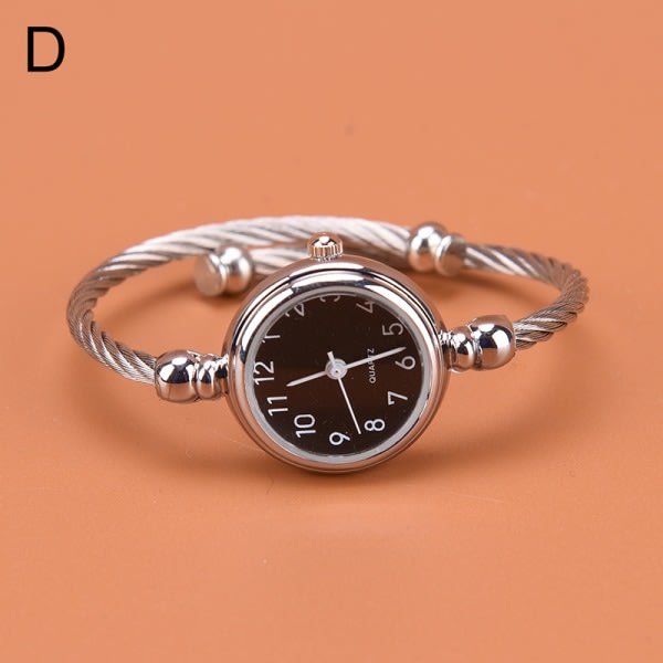 1 st silver armband klockor kvinnor mode armband kvarts watch s D one size D one size