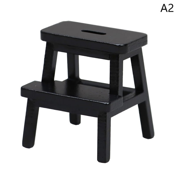 1:a 1:12 Dockskåpsmöbler Miniatyr Cat Step Pall Double-La A2 Onesize