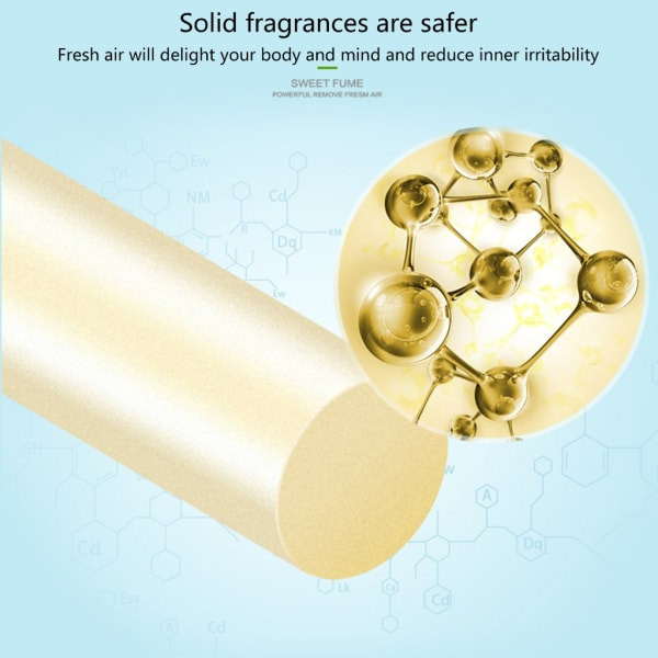 Luftfräschare Stick Luftfräscharehållare Plast hållare med 1 doftpinne 83122285673 Biltillbehör null - Grå fäste gul