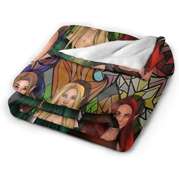 Superblød Sarah J. Maas Girls Micro Fleece-tæppe, velegnet til sofatæpper til voksne og børn, sengetæpper, der passer perfekt til soveværelset 50x40in 125x100cm