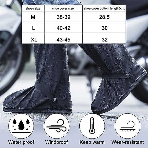 Vattentäta skoöverdrag - Vattentäta skoöverdrag, återanvändbar Heavy Dut