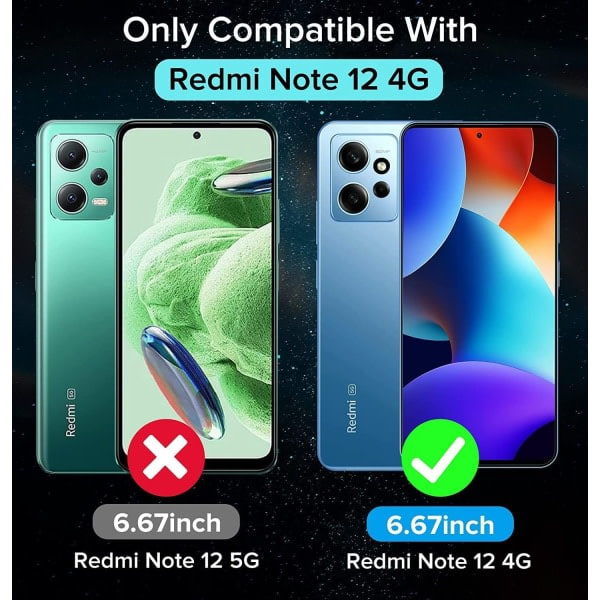 Fodral till Xiaomi Redmi Note 12 4G (inte för Redmi Note 12 5G)