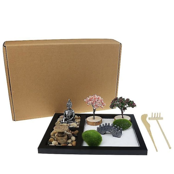 Zen Garden Kit - Zen Trädgårdstillbehör med bambuverktyg