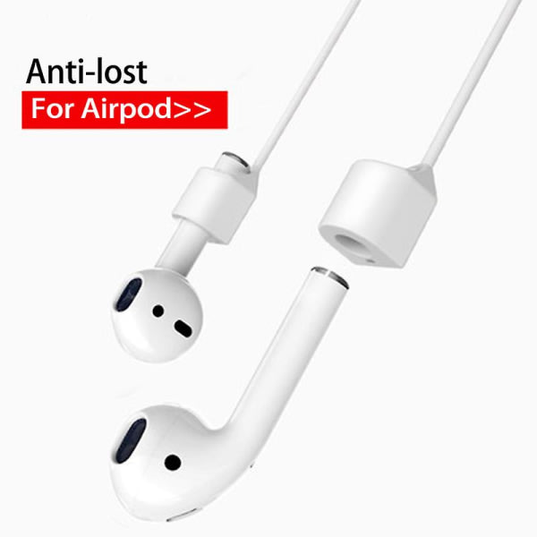 55 cm för Airpods Silikon Anti-tappad nackkrem Trådlös hörlurssnöre Hörlurssladd Hörlurstillbehör