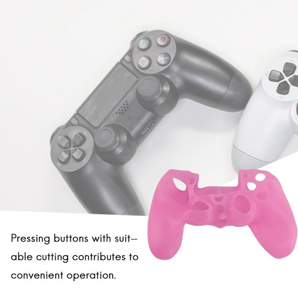 Soft Silicone Gel Protective Skin Case for Controller Pink Hy