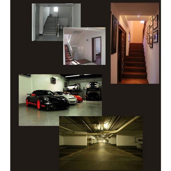 E27 LED-pære, med bevegelsessensor, 7W, hvit, 2 stk