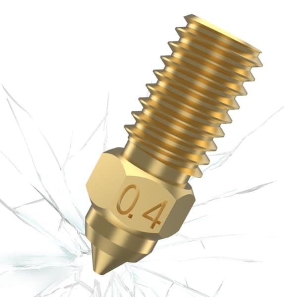 0,4 mm dyser for messing og herdet stål dyser for 3D-printerdeler
