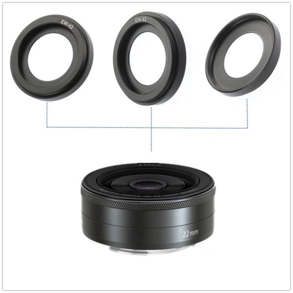 EW-43 Huv för R RP R5 R6 med EF 22mm f/2 Macro IS för STM-objektiv Ersätter EW-43 Kameratillbehör