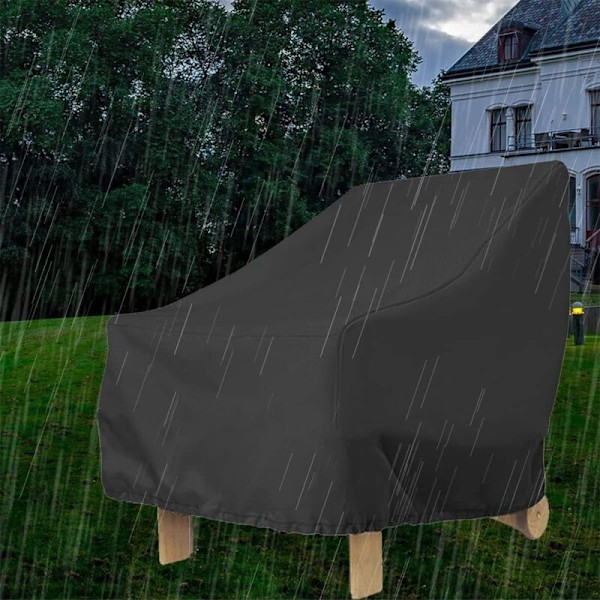 Vedenpitävä puutarhatuolin suojus 91x85x80cm, UV-kestävä Oxford 210D kangas, pölytiivis (1 kpl)