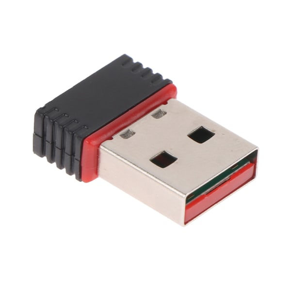 Mini USB Wifi Adapter 802.11n Antenn 150Mbps USB trådlös mottagning Svart one size Black one size