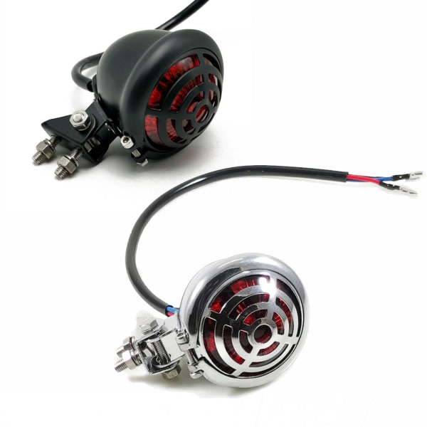 Vandtæt 12V Universal Motorcykel Blinklys Baglygte Motorcykel Baglygte Baglygte Nummerplade LED Baglygte Sort