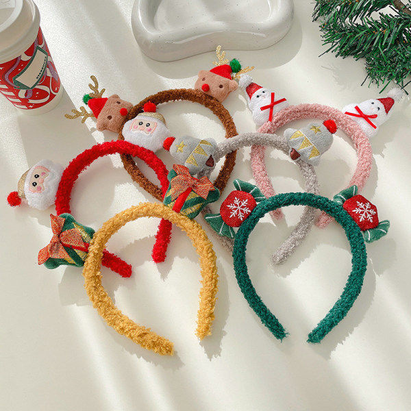 Jul Hårband Huvudbonad Xmas Plysch Huvudbonad Ren Myra A4 one size A4 one size