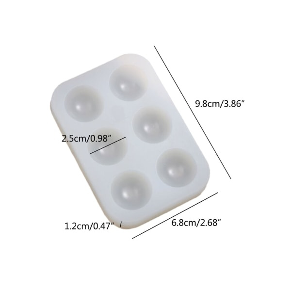 Färgpalett Form Konstnär Färgpalett Form 6-Gird Rund Form DIY-färgbricka Mould för barn
