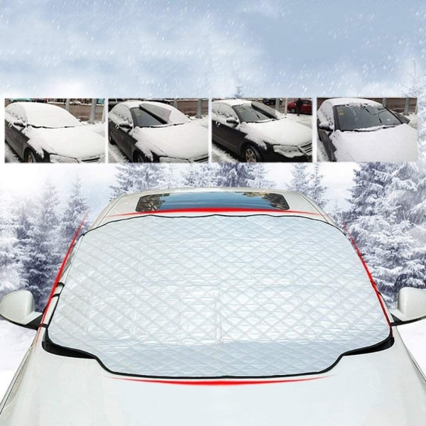 Snöskydd för bil, skydd, frostskyddsfilm, 6 magneter, vindruteöverdrag, fönstersskydd