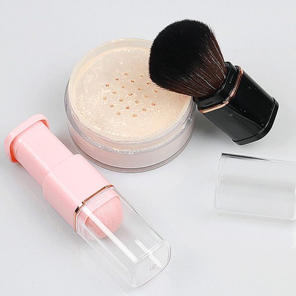 Bärbar infällbar kosmetika sminkborste Mini Blush Foundati Pink onesize Pink onesize