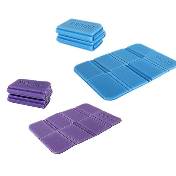 Foldbar Campingmåtte 2 stk Udendørs Foldbar Sædepude, Foldbar Xpe Skum Pude