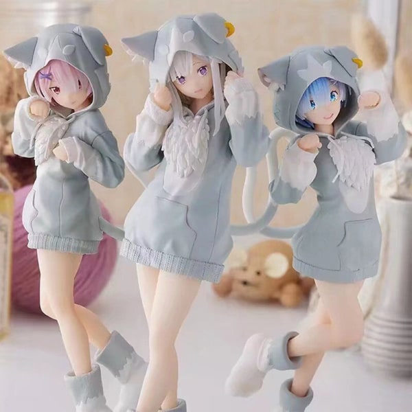 15CM Re:Life In A Different World From Zero Anime Figur PVC Ac Ram 2# Ram 2#