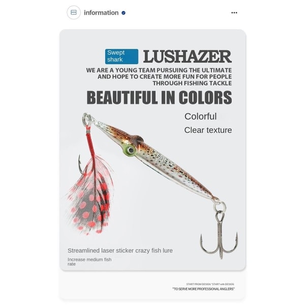 Fiskedrag Hard Squid Bait B B