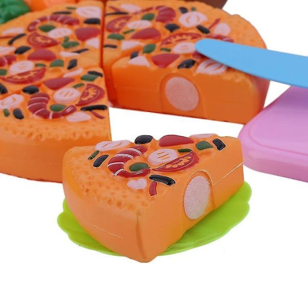 24 st/ set Tidig utveckling Barn låtsaslek Skär Frukt Pizza Matleksaker