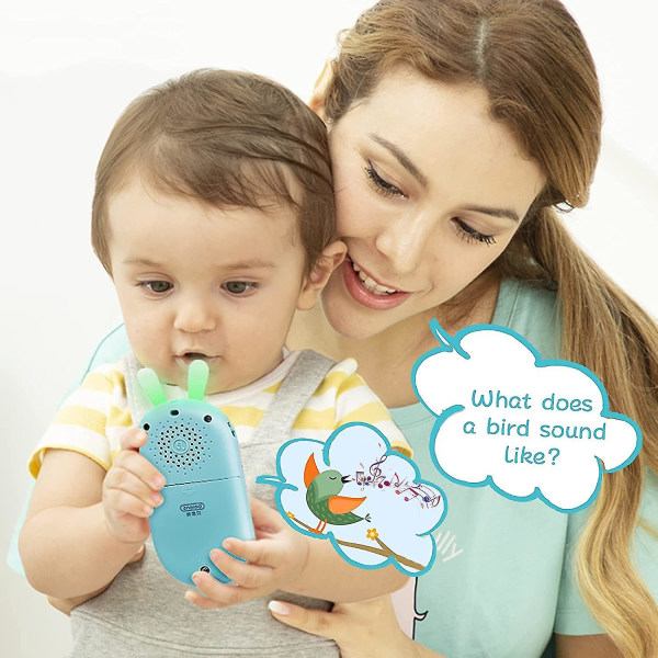 Baby , baby 6 til 12 måneder Baby Lektelefon Interaktive leker med myke fargeskiftende lys, ulike musikklyder