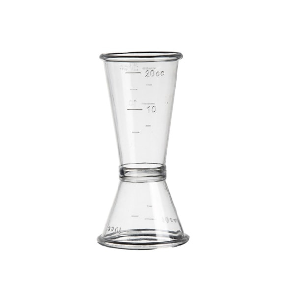 Jigger Single Double Shot Cocktail Vin Kort Drik Størrelse Kop S / L Bar Fest Transparent - 20cc~40cc