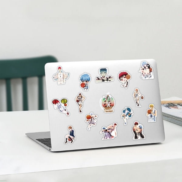 50 stk japanske Anime Kuroko's Basketball Klistremerker Vanntett Vinyl Kawaii Klistremerker For Barn Tenåringer Voksen Skateboard Datamaskin Laptop Gitar