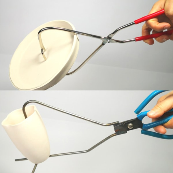 Rostfritt stål Lera Skulptur Dipping Tong Färg glasyr A4