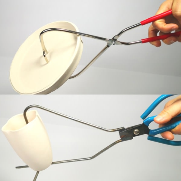 Rustfritt stål Lera Skulptur Dipping Tong Färg glasyr A4