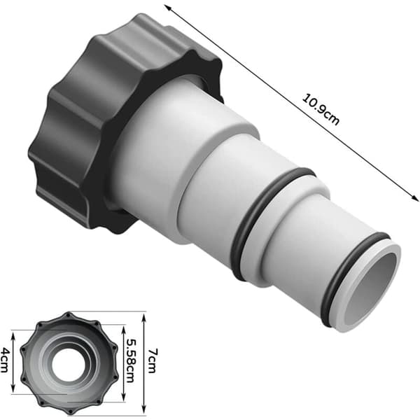 Pool Slange Adapter A, 38mm & 32mm til Pumper, Inkluderer 2 Stk