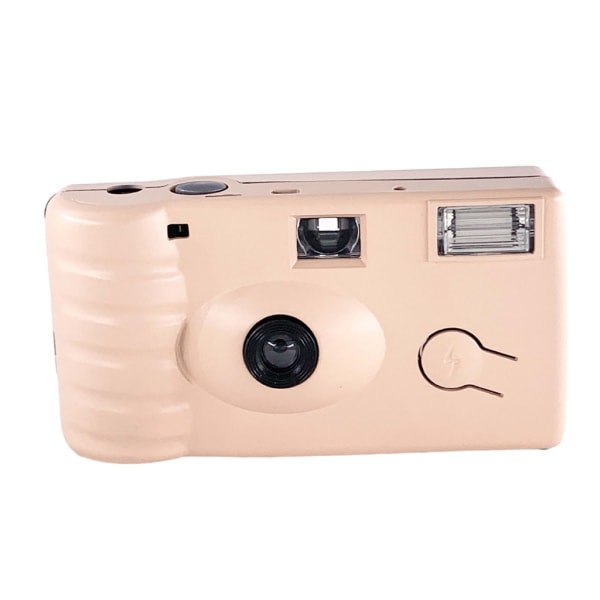 17 Film Mark Kertakäyttöinen Kamera Flash Power Kertakäyttöiset valokuvaustyökalut Tallenna ikimuistoinen hetki vaaleanpunainen