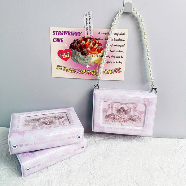 Fotokortholder Idol Kort Samlebok Mini Fotoalbum DIY Pe Rosa
