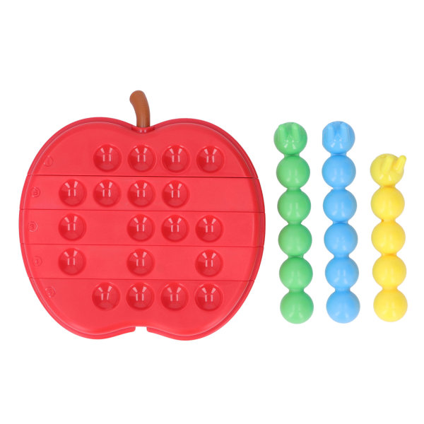 Sjove larver spiser æbler Legetøj Logisk tænkning Træning Forælder Barn Interaktion Børn Puslespil Legetøj til tidlig uddannelse