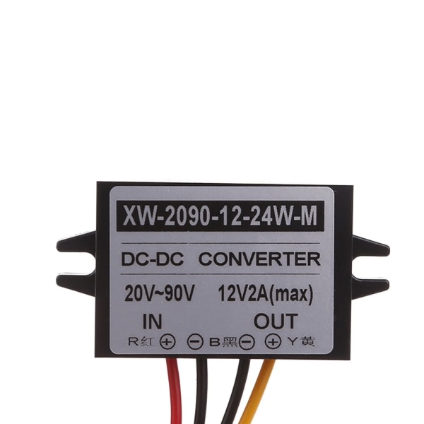 Step Down Regulator Strømforsyning Adapter Konverterer 24V 36V 48V til 12V konverter null - 3A