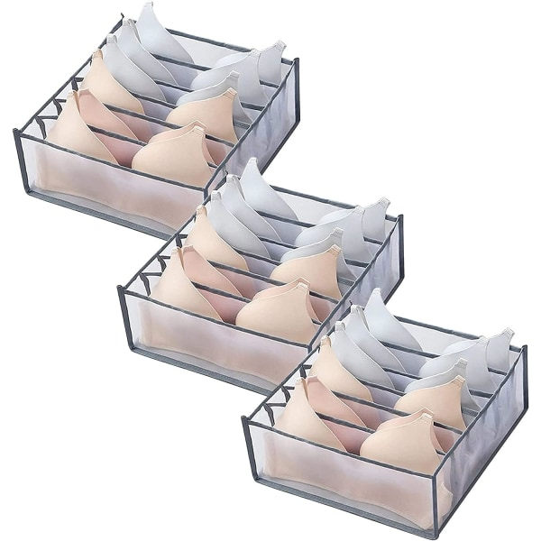 3-pack Garderobskläder Organiserare, Underklädesorganiserare BH-organiserare