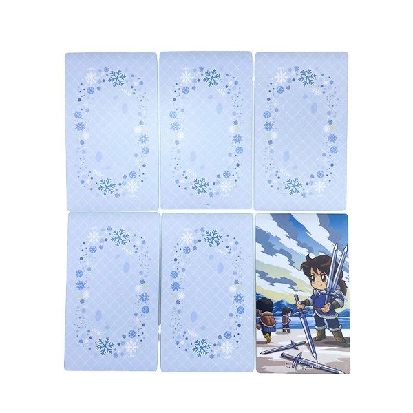 12*7CM Vinter Magisk Tarot Kort Familiefest Brætspil Skæbne Di Multicolor one size Multicolor one size