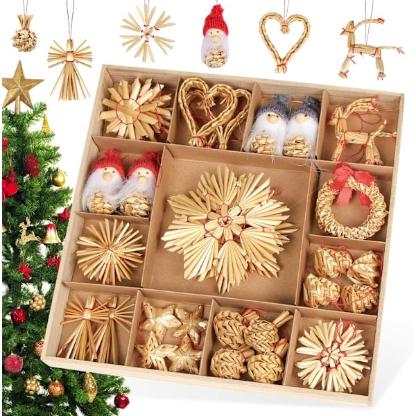 DIY Advent Calendar, Christmas Calendars, 24 Day Countdown Christmas Calendar Make Your Own, with Design Stickers and Wooden Clips - 67