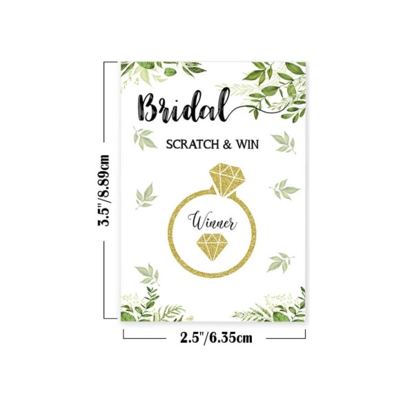 Bröllopsdusch Scratch Off Game Card Set Hushållspresent tillbehör för bröllop Holiday födelsedag nyårspresent