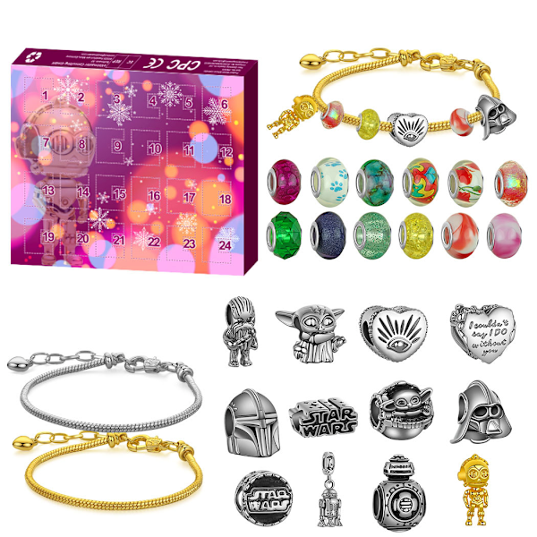 Bracelet Countdown to Christmas blind box gift box