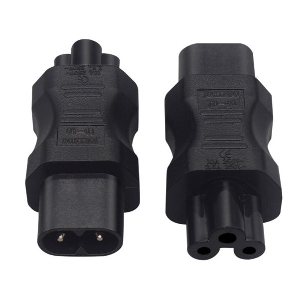 C7 til C8 lige adapter han til hun Adapter C7 til C8 adapter Kabeladapter C8 til C13/C8 til C15/C8 til C5 Kompakt - null - C8 til C13