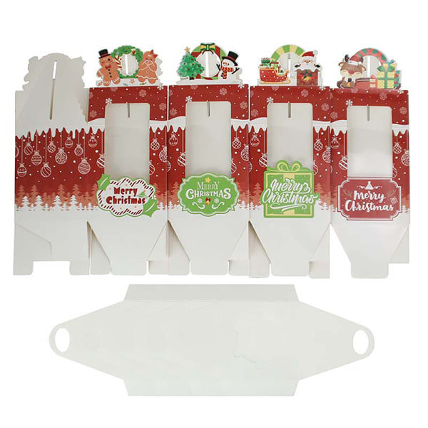 Julmuffinslådor Fönster Face Cup Cake Display Box Muffin 12PCS