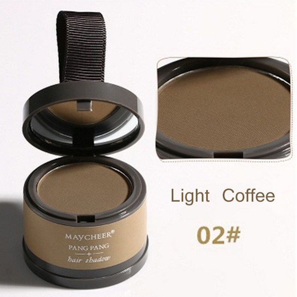Fluffigt Tunt Puder Pang Linje Skugga Smink Hår Concealer Rot Döljare 2 Light coffee