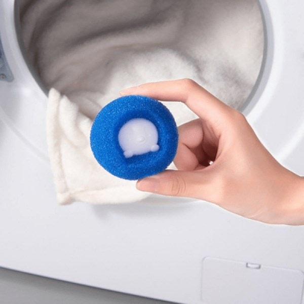 Effektiv hårsamlare / pälsfångare för tvättmaskin Blå 3-pack