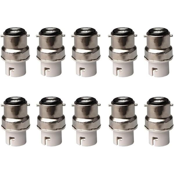 5 kpl B22 - B15 / BA15D / B15D tai LED-polttimoadaptereita