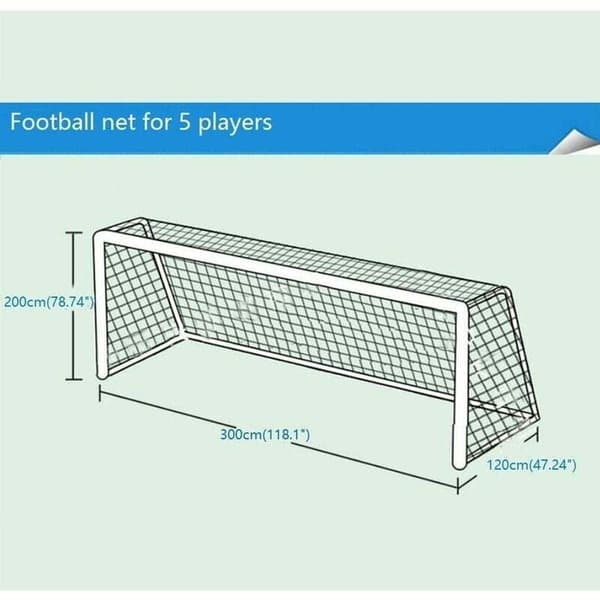 Fodboldmål med net - 321,2 m, 5 spillere, 1 stk